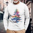 Albero Di Natale Albero Di Natale Grafico Famiglia Maglietta a maniche lunghe Regalos para ancianos