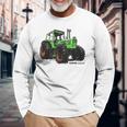 Alter Deutz Tractor Gray Langarmshirts Geschenke für alte Männer