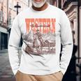 Atmosfere Del Far West Grafico Stile Western Maglietta a maniche lunghe Regalos para ancianos