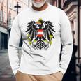 Austria Federal Eagle Red Red Eagle Retro Langarmshirts Geschenke für alte Männer