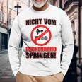 Bademeister Dlrg Nichtom Beckenrand Jumping S Langarmshirts Geschenke für alte Männer