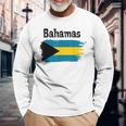 Bahamas Flag Mappe Delle Bahamas Camicia Delle Bahamas Da Donna Maglietta a maniche lunghe Regalos para ancianos