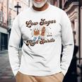 Basso Contenuto Di Zucchero High Spirits Diet Soda Diabetic Insulina Divertente Maglietta a maniche lunghe Regalos para ancianos