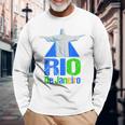 Brazil Rio De Janeiro Palme Beach Copacabana Langarmshirts Geschenke für alte Männer