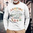 Camping Crew 2024 Familienpassender Sommertrip Camp Retro Langarmshirts Geschenke für alte Männer