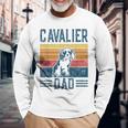 Cane Cavalier King Charles Spaniel –Intage Cavalier Papà Maglietta a maniche lunghe Regalos para ancianos