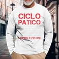 Canottiera Uomo Sportiva Bici Ciclopatico Regalo Ciclista Maglietta a maniche lunghe Regalos para ancianos