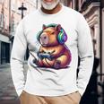 Capybara ideo Games Capybara Langarmshirts Geschenke für alte Männer