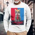 Cats For Trump 2024 For Vance Trump 2024 Long Sleeve T-Shirt Gifts for Old Men