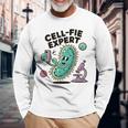 Cell-Fie Esperto In Camera Microbiologia E Medicina Maglietta a maniche lunghe Regalos para ancianos