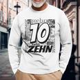 Children's Birthday Ich Bin 10 Zahlwort Zehn Langarmshirts Geschenke für alte Männer