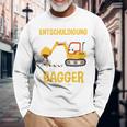 Children's Excuse Das Ich Zu Spät Bin Digger Driver Boy Digger 80 Langarmshirts Geschenke für alte Männer