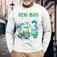 Children's Ich Bin 3 Jahre Alt Tractor Langarmshirts Geschenke für alte Männer