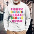 Children's Tschüss Kindergarten Hello School 2024 1St Class Langarmshirts Geschenke für alte Männer