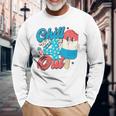 Chill The Fourth Out Popsicle 4Th Of July Boys Men Long Sleeve T-Shirt Gifts for Old Men