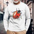 Coccinella Animale Motivo Astratto Disegno Pittura Coc Maglietta a maniche lunghe Regalos para ancianos