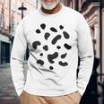 Dalmata Macchie Di Mucca Macchie Carnevale Costume Maglietta a maniche lunghe Regalos para ancianos