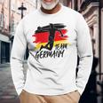 Deutschland Handball Team Flagge Ball Langarmshirts Geschenke für alte Männer