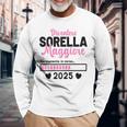 Diventerò Sorella Maggiore 2025 Sorella Maggiore 2025 Maglietta a maniche lunghe Regalos para ancianos