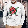 Divertente Dabbing Anguria Estate Frutta Occhiali Da Sole Anguria Maglietta a maniche lunghe Regalos para ancianos