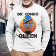 Donna Congolese Regina Africana Dr Congo Bandiera Congolese Con Collo A Maglietta a maniche lunghe Regalos para ancianos