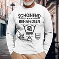 Einstück Ist 90 Jahre Schleend Treateln 90Th Birthday Langarmshirts Geschenke für alte Männer