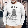 Fencer Scherma Maschera Questo È Il Mioolto Felice Epee Sword Lotta Maglietta a maniche lunghe Regalos para ancianos