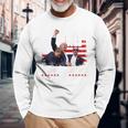Fight Legends Never Die 2024 Trump Shooting Sul Retro Maglietta a maniche lunghe Regalos para ancianos