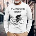 Flandern Best Cycling Langarmshirts Geschenke für alte Männer