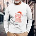 Frohe Weihnachten Schwin Frohe Weihnachten Long-Sleeved Langarmshirts Geschenke für alte Männer