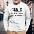 Gen X Non Un Millennial Non Un Boomer Divertente Generazione X Maglietta a maniche lunghe Regalos para ancianos