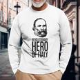 Giuseppe Garibaldi Eroe Italiano Maglietta a maniche lunghe Regalos para ancianos