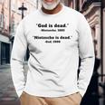 Gott Ist Tot Nietzsche Ist TotLangarmshirts Geschenke für alte Männer