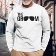 The Groom Bachelor Party Cool Occhiali Da Sole Bianco Maglietta a maniche lunghe Regalos para ancianos