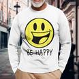 Be Happy 70S Gialla Con Faccina Sorridente Per Bambini Maglietta a maniche lunghe Regalos para ancianos
