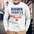 Hawk Tuah '24 The Original Hawk Tuah Internet Meme Maglietta a maniche lunghe Regalos para ancianos
