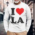 I Heart La Souvenir I Love Los Angeles Langarmshirts Geschenke für alte Männer