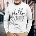 Hello 40 Maglietta Regalo Per 40° Compleanno Maglietta a maniche lunghe Regalos para ancianos