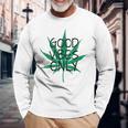 Hemp Leaf Cannabis Marijuana Kiffen Hemp S Langarmshirts Geschenke für alte Männer