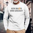 Ich Hab's Dir Gesagt Bitcoin Slogan Blockchain Langarmshirts Geschenke für alte Männer