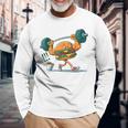 Idea Regalo Hamburger Bodybuilding Citazione Umorismo Hamburger Maglietta a maniche lunghe Regalos para ancianos