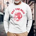 Karl Marx Eat Doner Kebab Rich Socialisme T-shirt à manches longues Cadeaux pour les vieillards