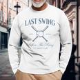 Last Swing Before The Ring Bachelorette Party Baseball Bride Long Sleeve T-Shirt Gifts for Old Men