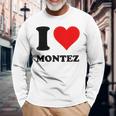 I Love Montez Langarmshirts Geschenke für alte Männer