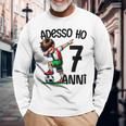 Maglia Calcio 7 Anni Compleanno Bambino Adesso Ho 7 Anni Maglietta a maniche lunghe Regalos para ancianos