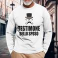 Maglia Divertente Testimone Dello Sposo Addio Al Celibato Maglietta a maniche lunghe Regalos para ancianos
