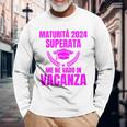 Maturità 2024 Liceo Scritta Divertenteacanza Maglietta a maniche lunghe Regalos para ancianos