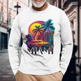 Miami Floridaibrant Colorful Miami Souvenir Langarmshirts Geschenke für alte Männer