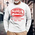 Minol -Ebolkseigener Betrieb Minol Yellow Langarmshirts Geschenke für alte Männer