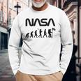 Nasa La Evolución Humana Astronauta Artemis Misión Camiseta de manga larga Regalos para ancianos